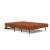 Cubed Deluxe Fabric Sofa Bed w/Dark Wood Legs, Full Size