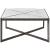 Abstraction Marble/Aluminum Sqaure Coffee Table