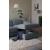 Curioso Fabric/Leather L-Shape Sectional Sofa w/ Storage Chaise Longue & Recliner