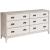 Estelle Wood Double Dresser w/6 Drawers