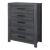 Cypress 5-Drawer Wood Chest