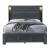 Cypress Wood Platform Bed w/LED