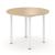 Optima Round Melamine 4-Person Meeting Table w/Metal Frame