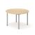 Optima Round Melamine 4-Person Meeting Table w/Metal Frame