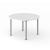 Optima Round Melamine 4-Person Meeting Table w/Metal Frame