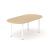 Optima Oval Melamine 6-Person Meeting Table w/Metal Frame