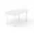 Optima Oval Melamine 6-Person Meeting Table w/Metal Frame