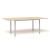 Optima Rectangular Melamine 6-Person Meeting Table w/Metal Frame