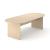 Optima Oval Melamine 6-8-Person Meeting Table w/Modesty Panel