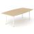 Optima Meeting Melamine Table w/Metal Frame for 8 Persons