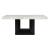 D02 Faux Marble Rectangular Dining Room Set with D03 Chairs