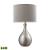 Hammered Chrome-plated LED Table Lamp