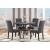 D1622 Wood/Metal Round Dining Table