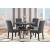 D1622 Wood/Metal Round Dining Room Set