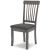 Shullden Modern Spindle-Back Dining Side Chair | Gray Finish