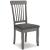 Shullden Modern Spindle-Back Dining Side Chair | Gray Finish
