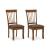 Berringer Upholstered Dining Side Chair | Rustic Brown Wood