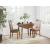 Berringer Upholstered Dining Side Chair | Rustic Brown Wood