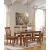 Berringer Upholstered Dining Side Chair | Rustic Brown Wood