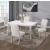D2022 Marble/Wood Rectangular Dining Room Set