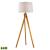 Wooden Tripod LED Floor Lamp