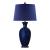 Navy Blue Glass Table Lamp
