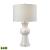 White Earthenware LED Table Lamp