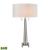 Bedford Solid Crystal 2-Light LED Table Lamp