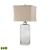 Hammered Grey Glass LED Table Lamp