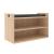 Round Melamine Workstation Single Desk for 1 Person w/Storage Cabinets, Composition 1