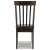 Hammis Faux Leather Dining Side Chair | Dark Brown Wood