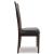 Hammis Faux Leather Dining Side Chair | Dark Brown Wood