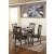 Hammis Faux Leather Dining Side Chair | Dark Brown Wood