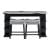 D3232 Faux Marble Bar Table with 2 Fabric Stools