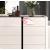 D348 Glass Top 2-Door Shoecase with 4 Shoe Storage Levels
