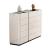 D352 Glass Top 3-Door Shoecase with 4/5 Shoe Storage Levels