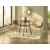Ciabori Gold Metal & Toast Faux Leather Counter Height Stool