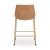 Ciabori Gold Metal & Toast Faux Leather Bar Height Stool