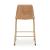 Ciabori Gold Metal & Toast Faux Leather Counter Height Stool