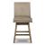 Tallenger Faux Leather/Wood UPH Swivel Barstool