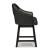 Tallenger Swivel Barstool - Black Faux Leather & Wood | Sohomod