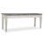 Skempton Wood Storage Bench | White & Light Brown Two-Tone