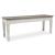 Skempton Wood Storage Bench | White & Light Brown Two-Tone