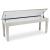 Skempton Wood Storage Bench | White & Light Brown Two-Tone