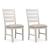 Skempton Modern Farmhouse Ladderback Dining Chair | Distressed White