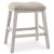 Skempton Counter Stool - Whitewash & Brown Wood Stool | Sohomod