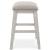 Skempton Counter Stool - Whitewash & Brown Wood Stool | Sohomod