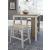 Skempton 3-Piece Counter Height Dining Set | White & Brown