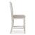 Skempton Wood Barstool - White & Brown Upholstered Stool | Sohomod
