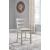 Skempton Wood Barstool - White & Brown Upholstered Stool | Sohomod